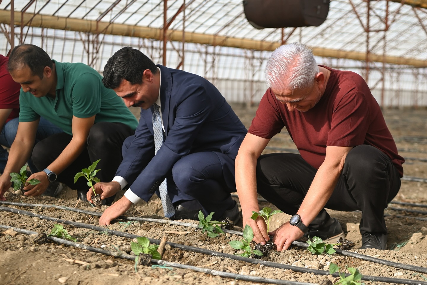 Yeni Üretim Sezonunun İlk Fidanlarını Toprakla Buluşturduk