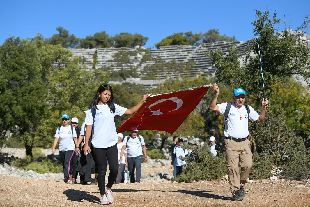 5. Demre Kekova Festivali’nin İlk Yürüyüş Etabı Yavu Kyaneai Antik Kenti